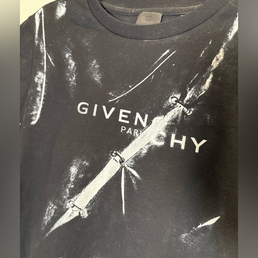 Givenchy Black and White Short Sleeve Tee